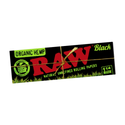 Papelillos RAW Black Organic Hemp 1 1/4