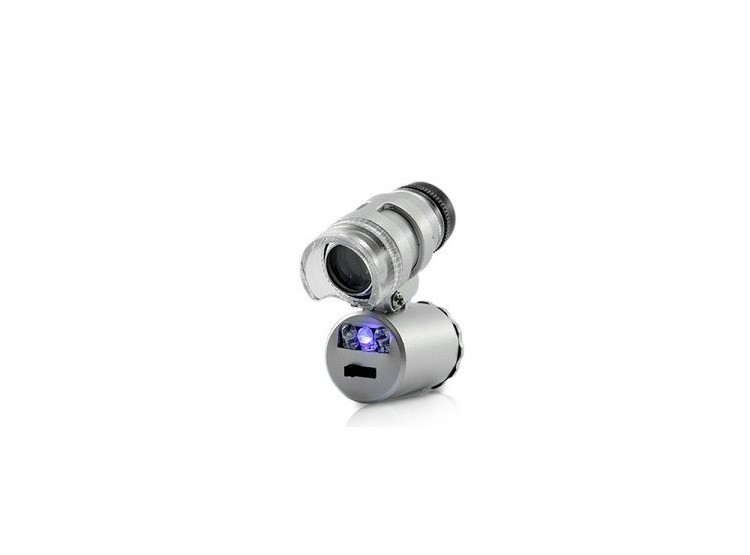 Lupa Mini Microscopio 60X Led - Productos Genéricos